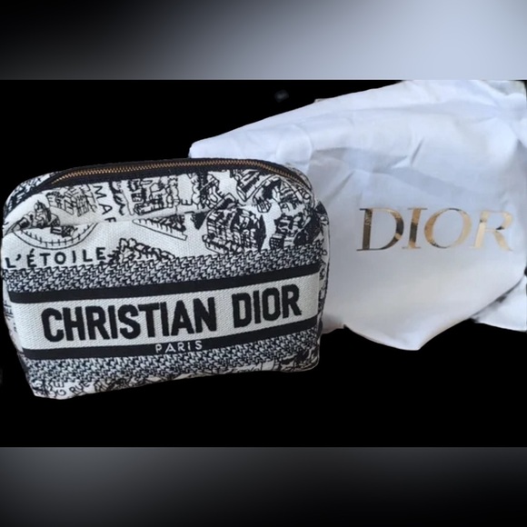 NEW w/Dior Dust Bag Christian Dior GWP Embroidered Clutch in Heavy Duty Dior Box - Picture 1 of 15